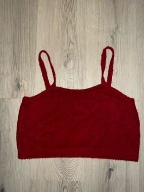 ASOS DESIGN Red Knit Cami Top  Size 10